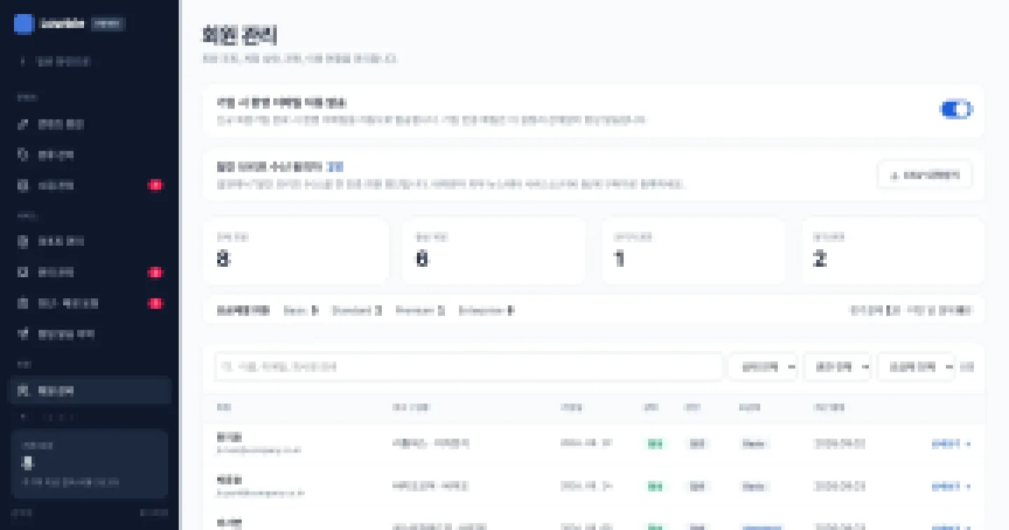 헤이제임스가 만든 법령·규제 모니터링 SaaS 회원·요금제 관리