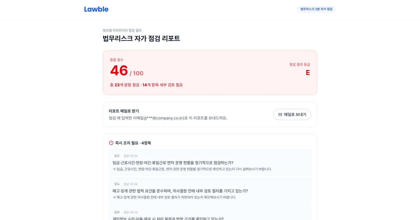 헤이제임스가 만든 법령·규제 모니터링 SaaS 리스크 점검 리포트